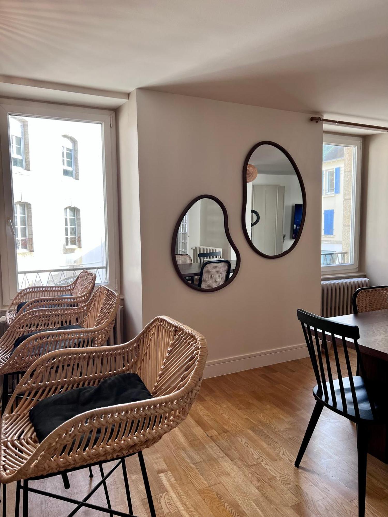 Grand Appartement Ultra Moderne Plein Centre, Plage A Pieds, Avec Parking Concarneau Exterior foto
